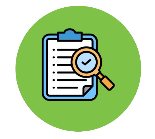 Ícone de vistoria para valorização na administração de imóveis